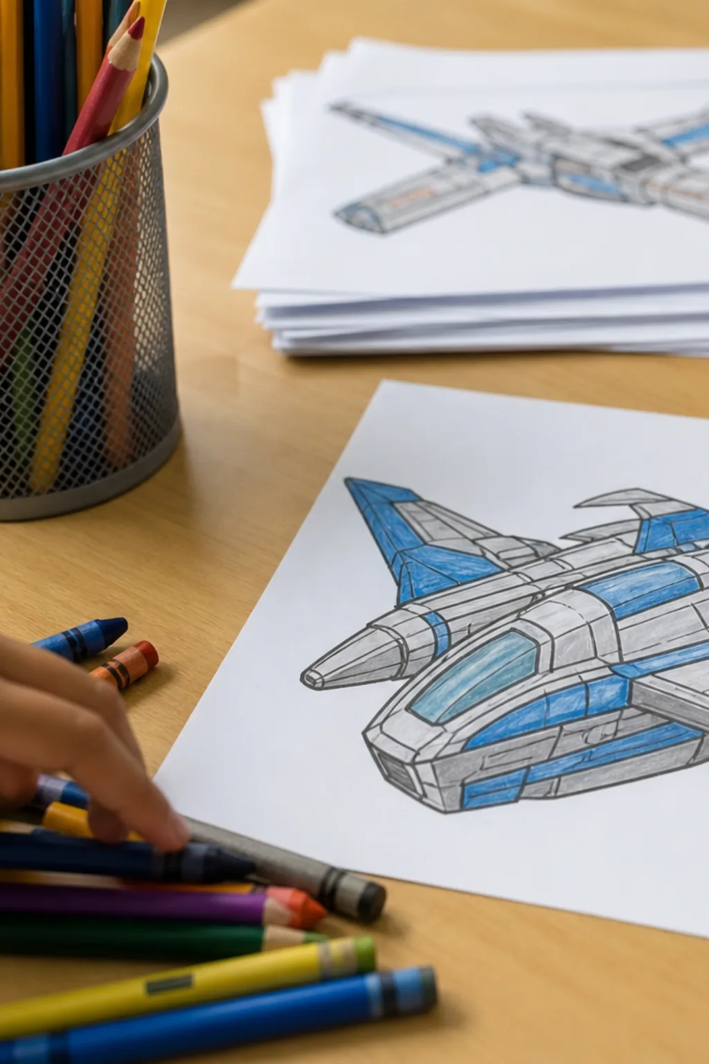 desenhos de nave espacial para colorir - 2