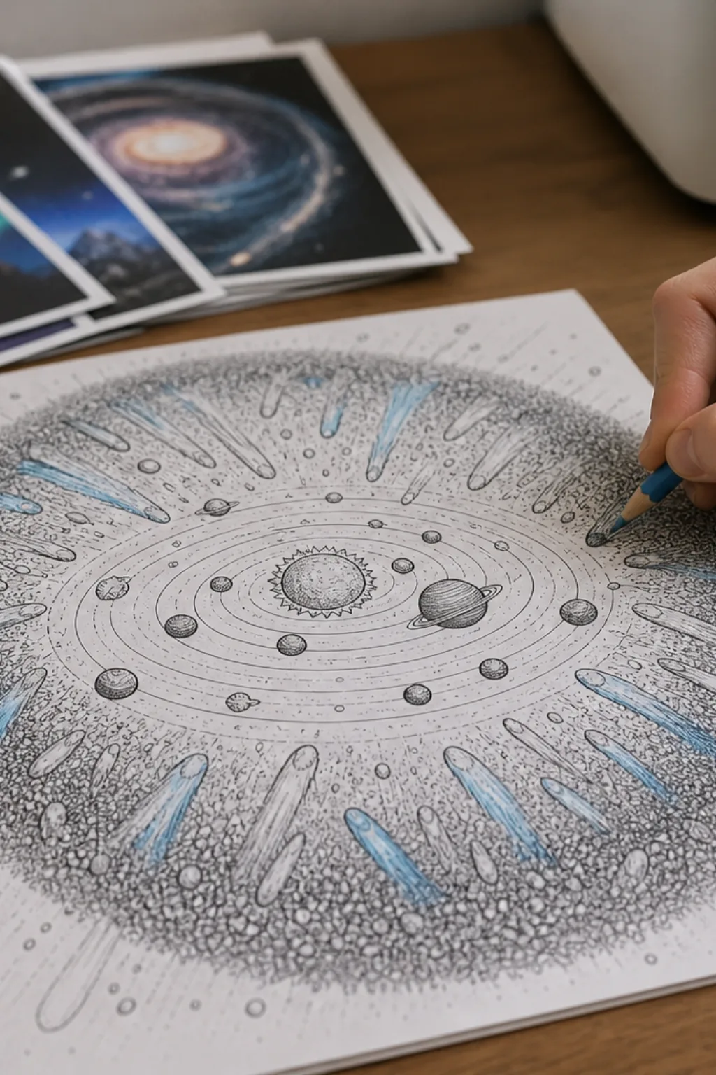 desenhos da nuvem de Oort para colorir - 2
