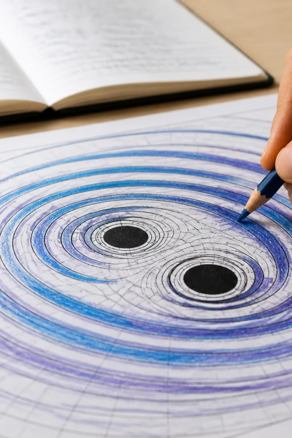 desenhos de ondas gravitacionais para colorir - 2