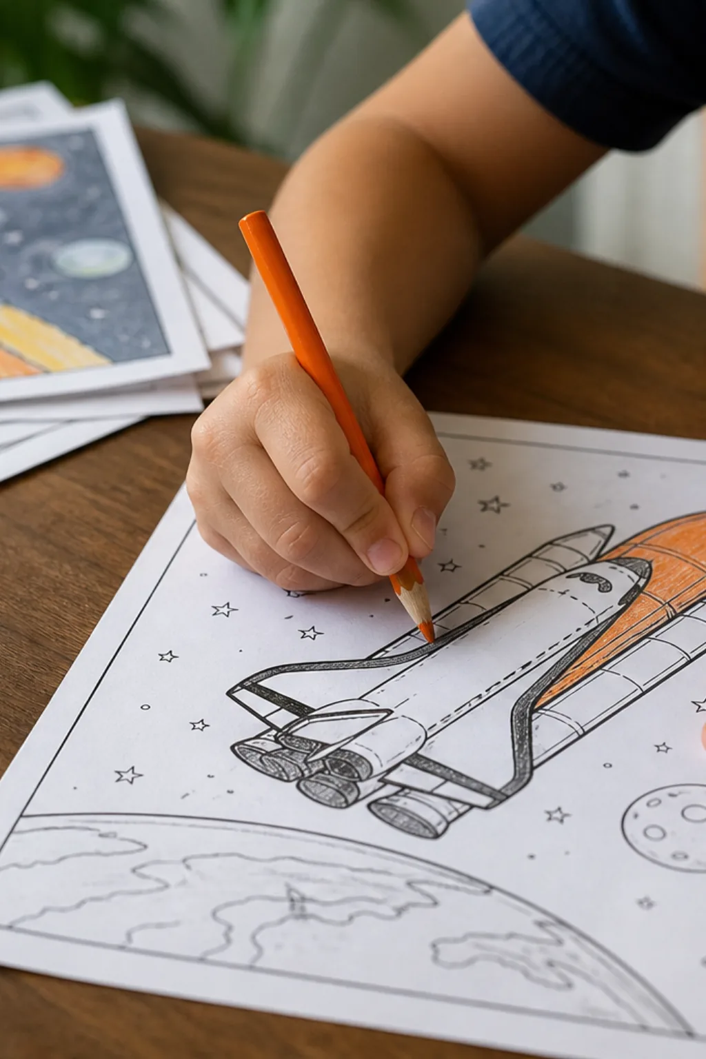 desenhos de ônibus espacial para colorir - 2