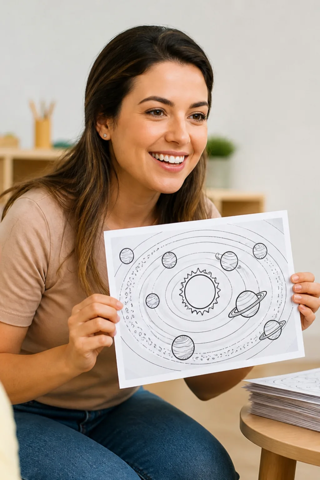desenhos de órbitas para colorir — exemplo criado na Desenhos pra Colorir