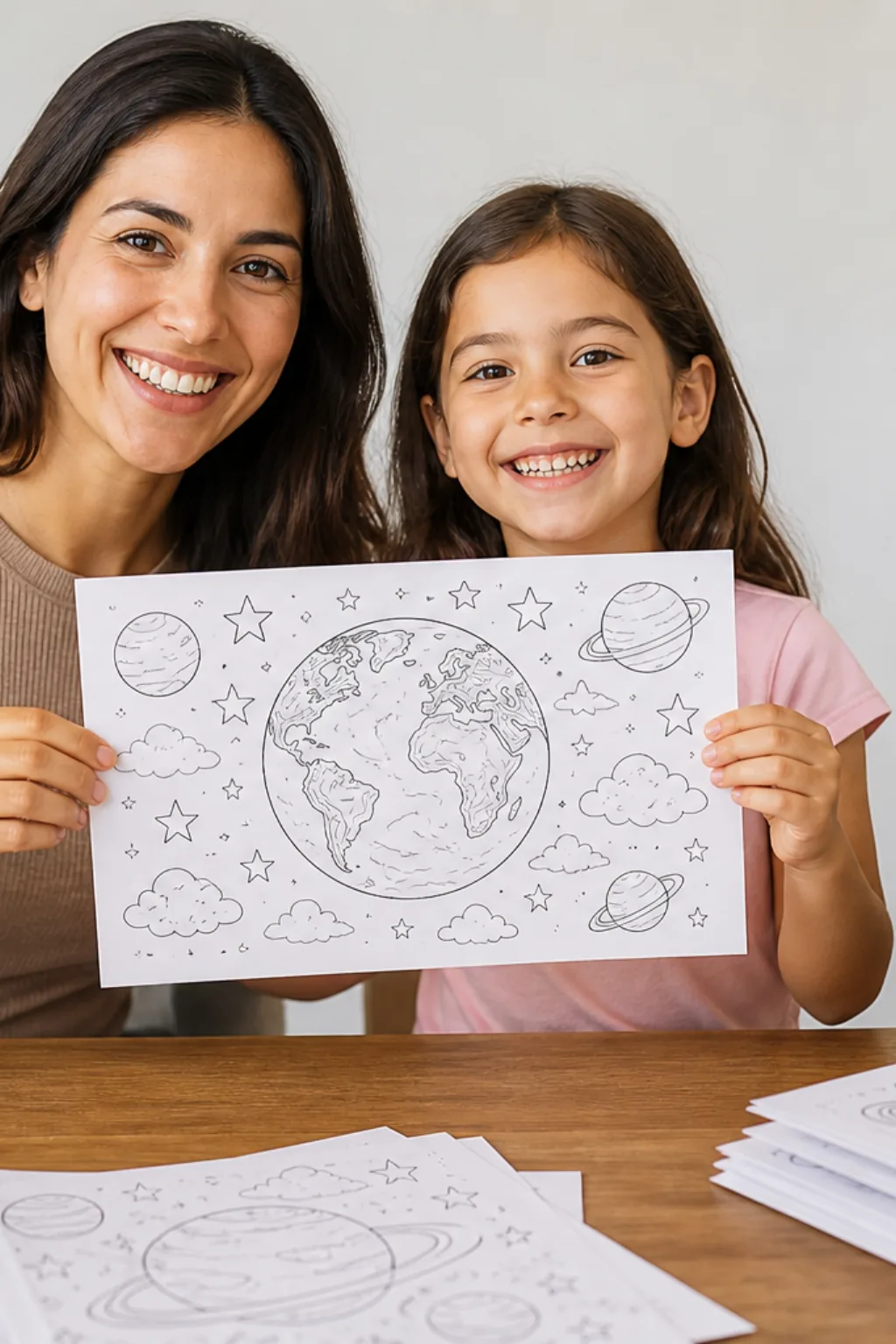 desenhos do planeta terra para colorir - 1