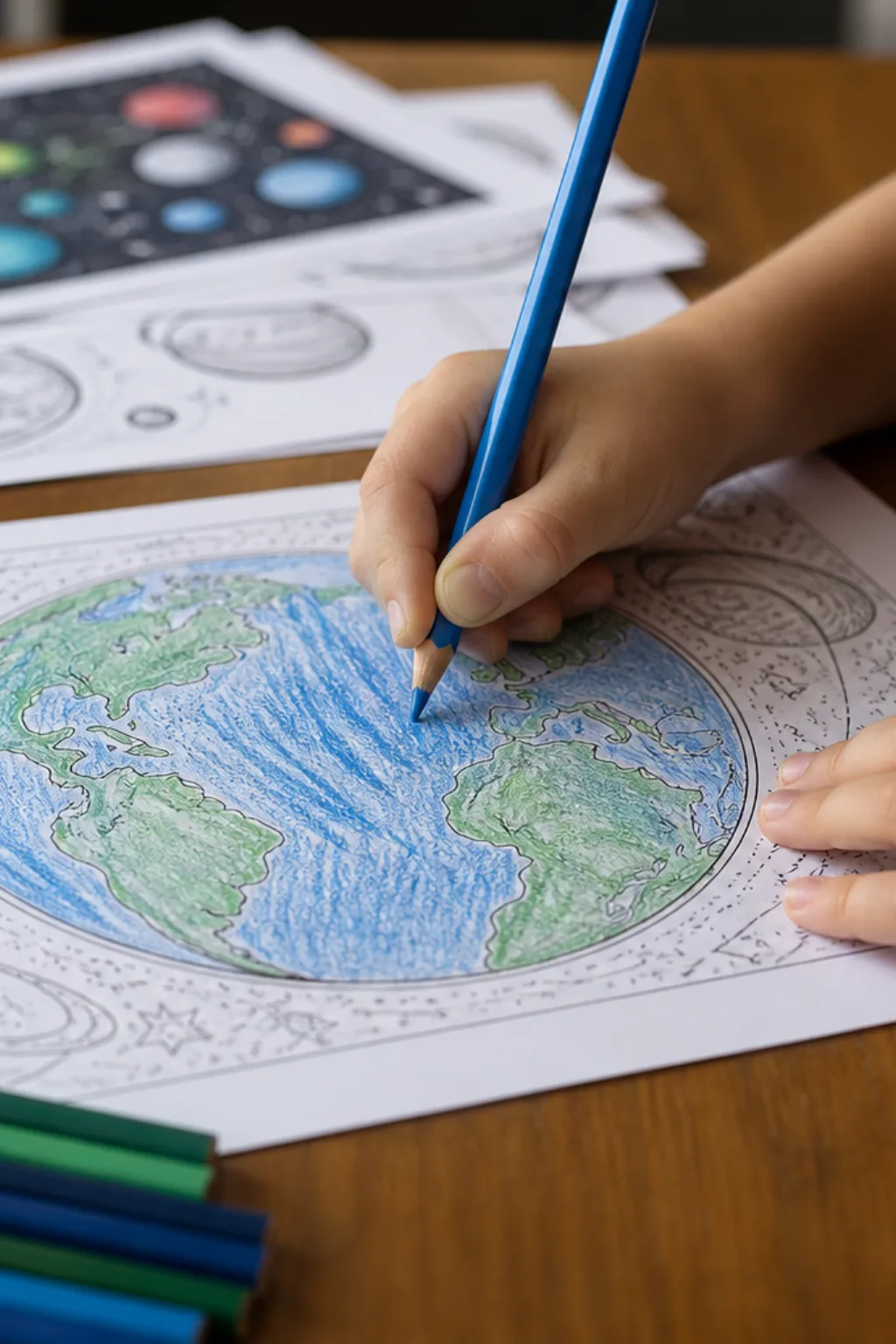 desenhos do planeta terra para colorir - 2