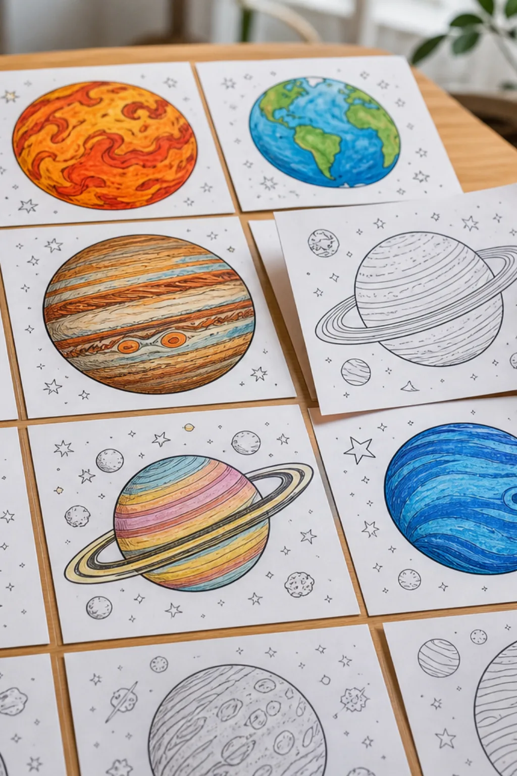 desenhos de planetas para colorir - 2