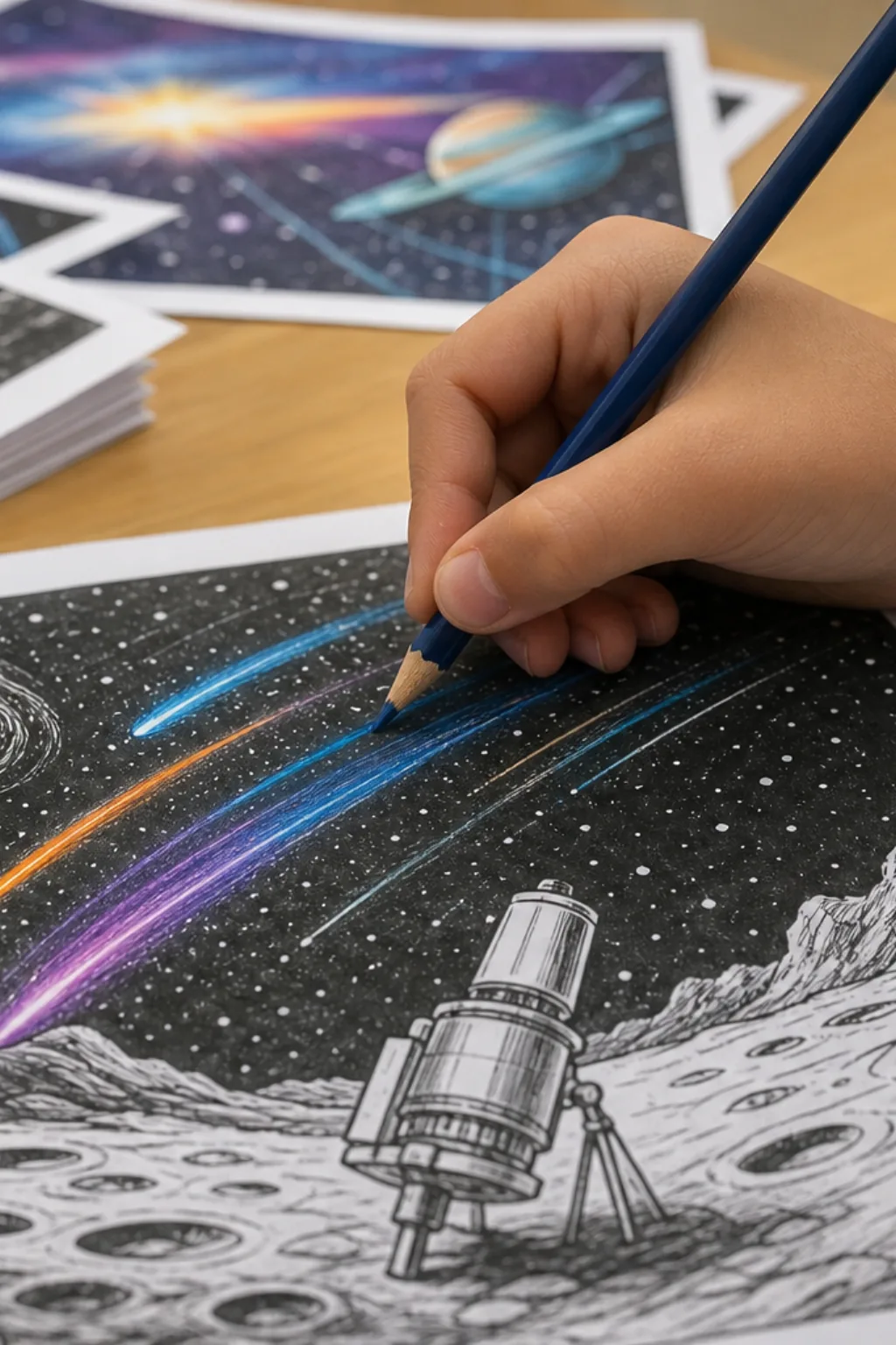 desenhos de raios cósmicos para colorir - 2