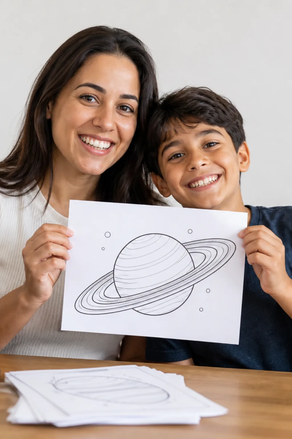 desenhos de saturno para colorir - 1