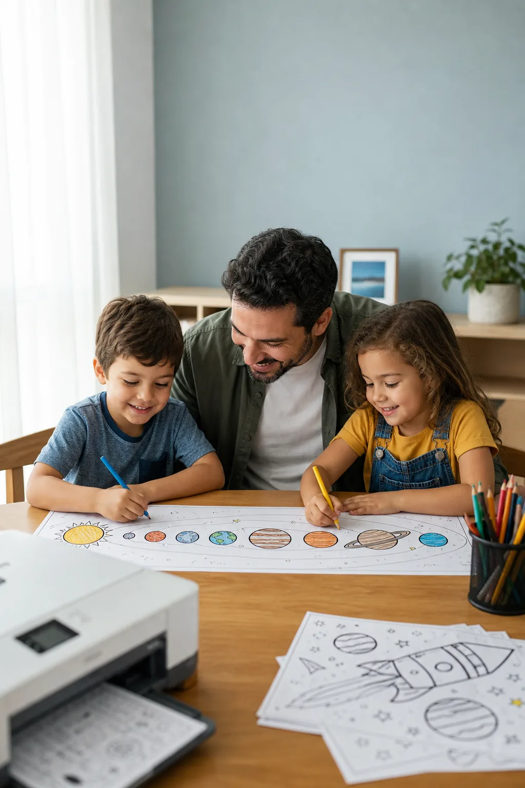 desenhos do sistema solar para colorir - 1