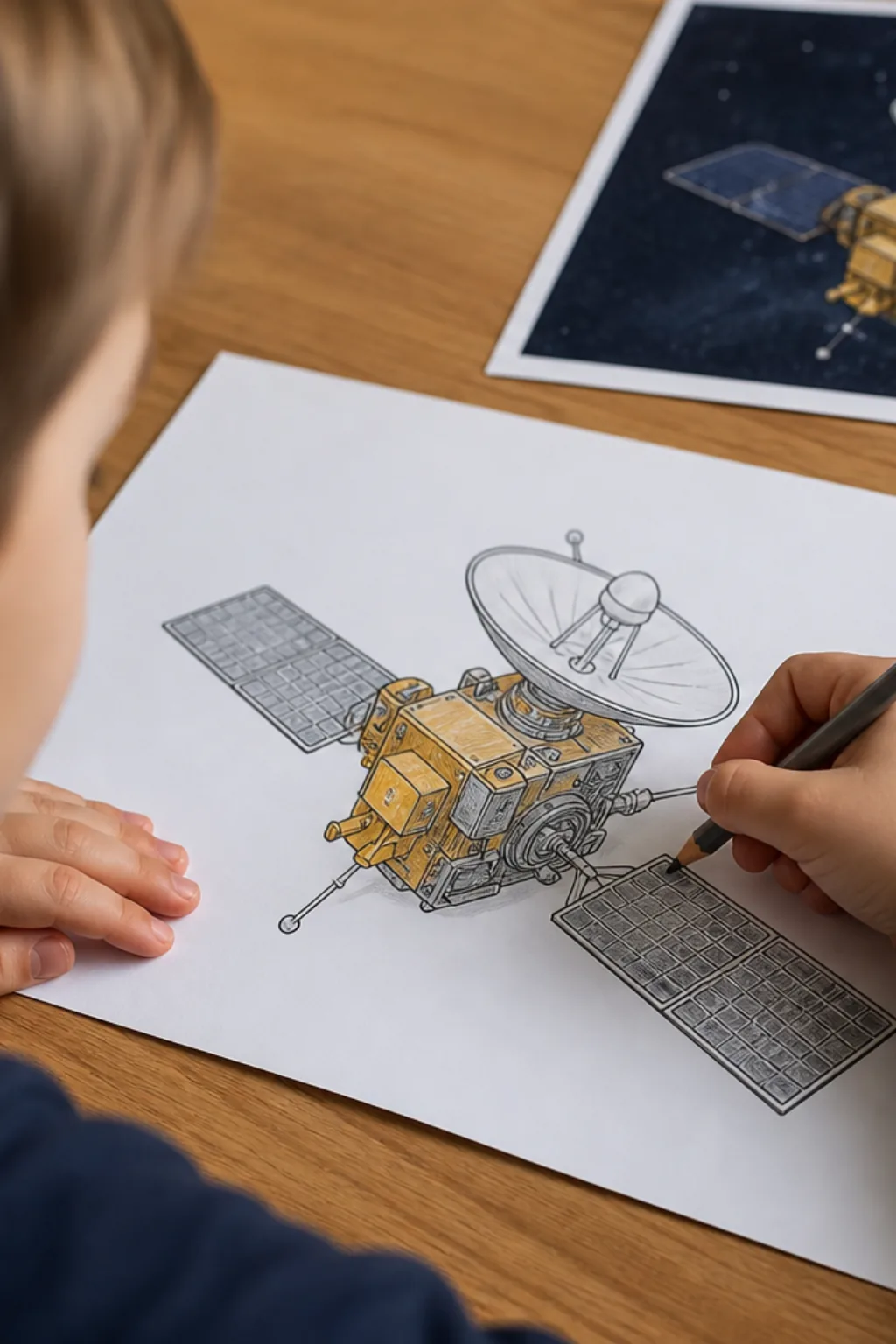 desenhos de sonda espacial para colorir - 2