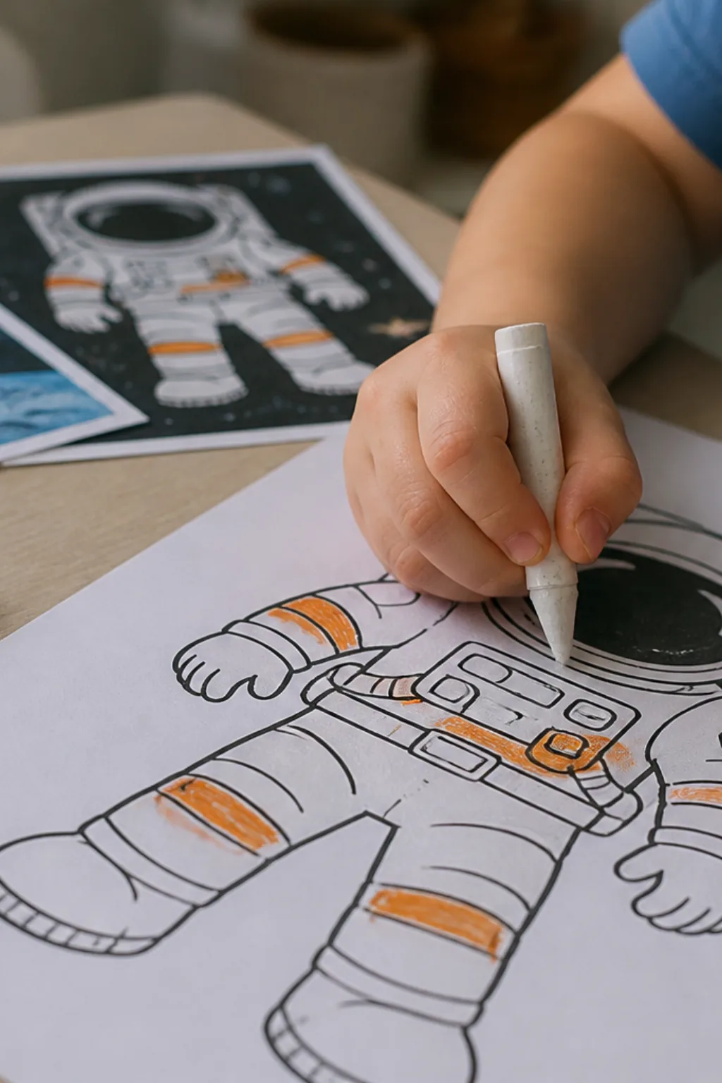 desenhos de traje espacial para colorir - 2