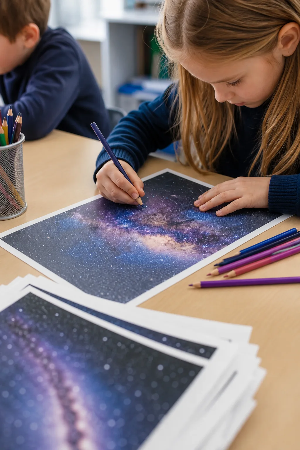desenhos da via láctea para colorir - 2