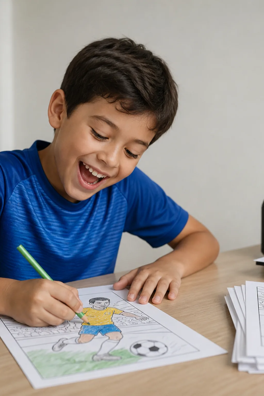 Desenhos de Esportes para Colorir - Antes