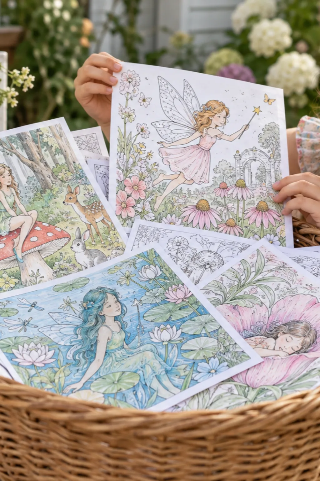 Desenhos de Fadas para Colorir - Depois