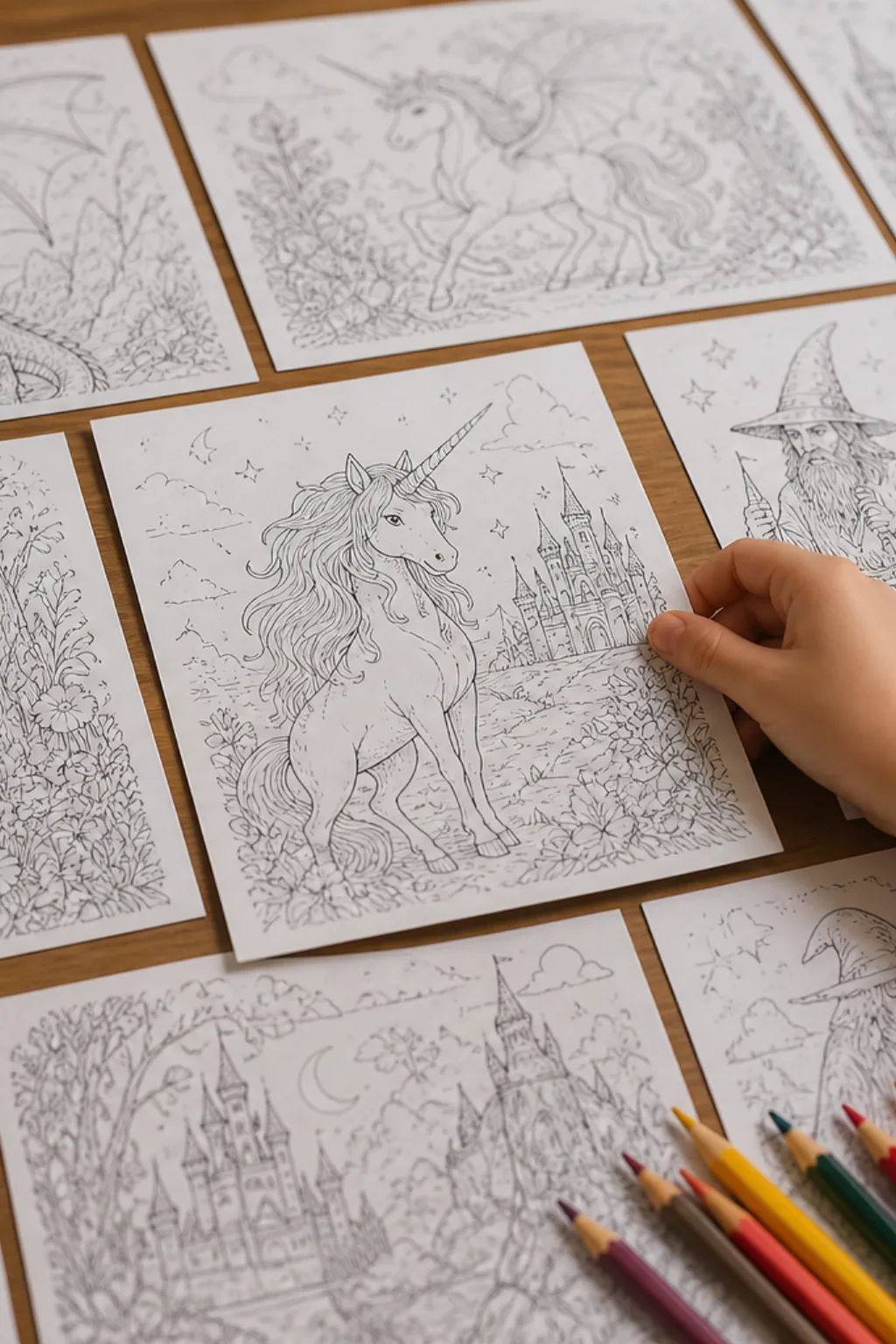 Desenhos de Fantasia para Colorir - Depois