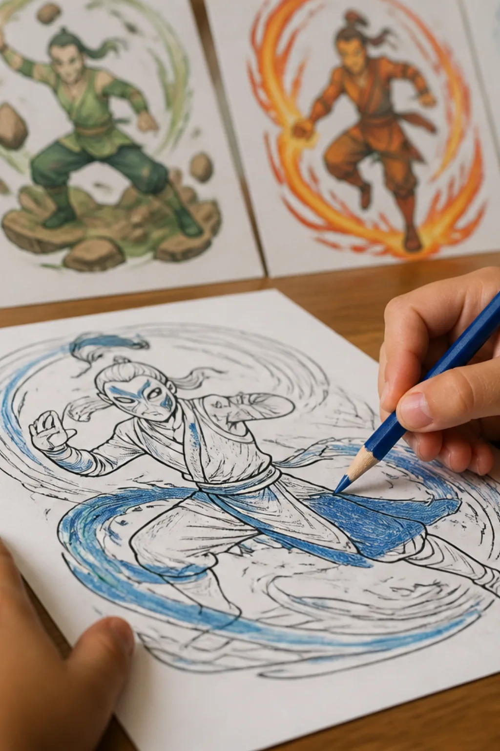 desenhos da série A Lenda de Korra para colorir - 2