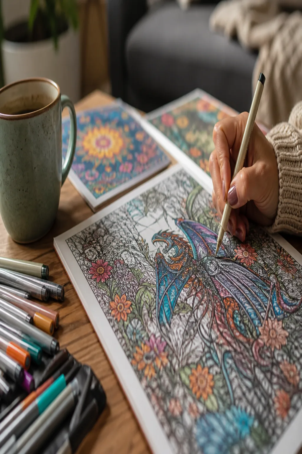 desenhos de fantasia para colorir para adultos - 2