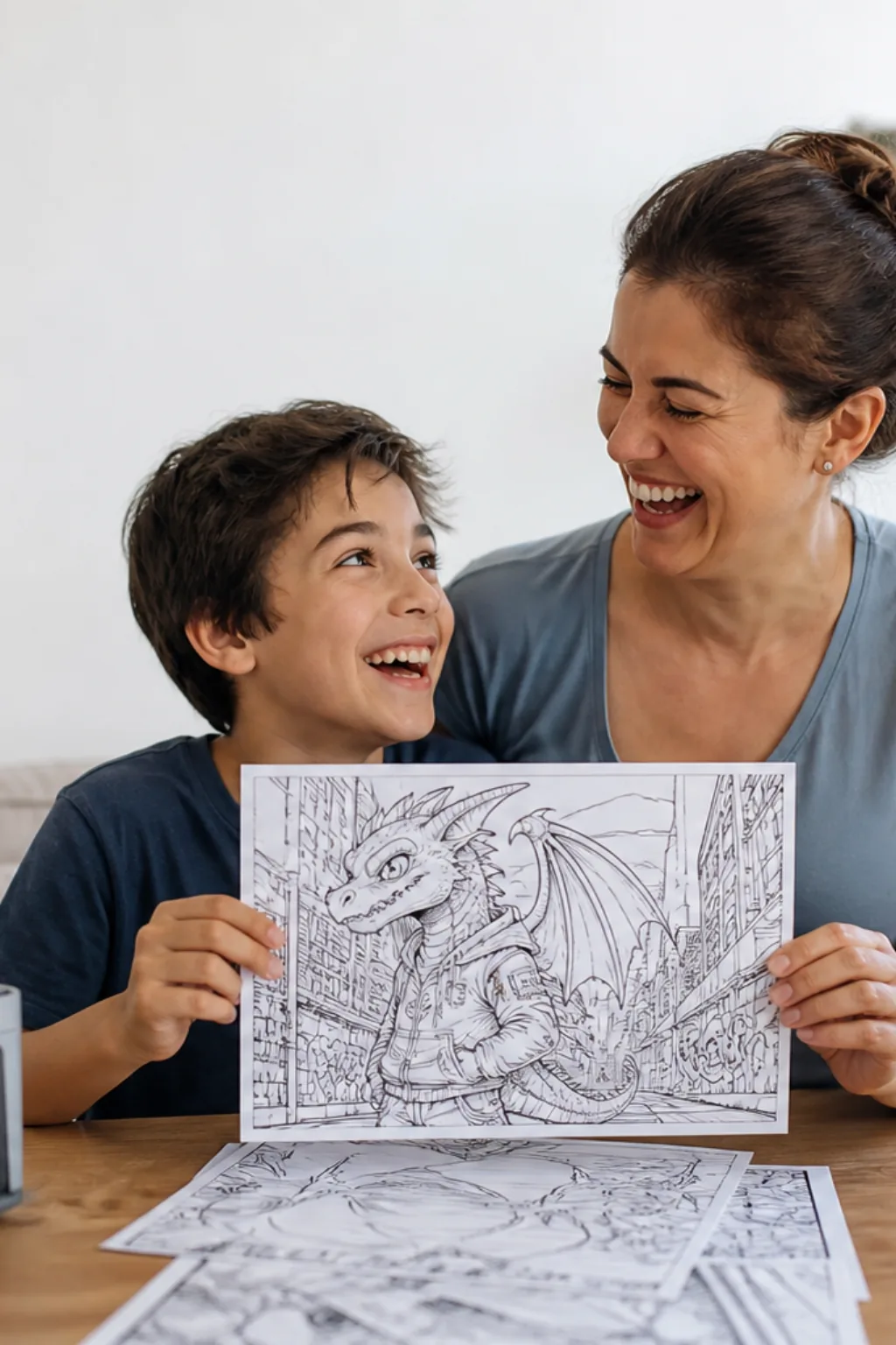 desenhos de American Dragon: Jake Long para colorir — exemplo criado na Desenhos pra Colorir