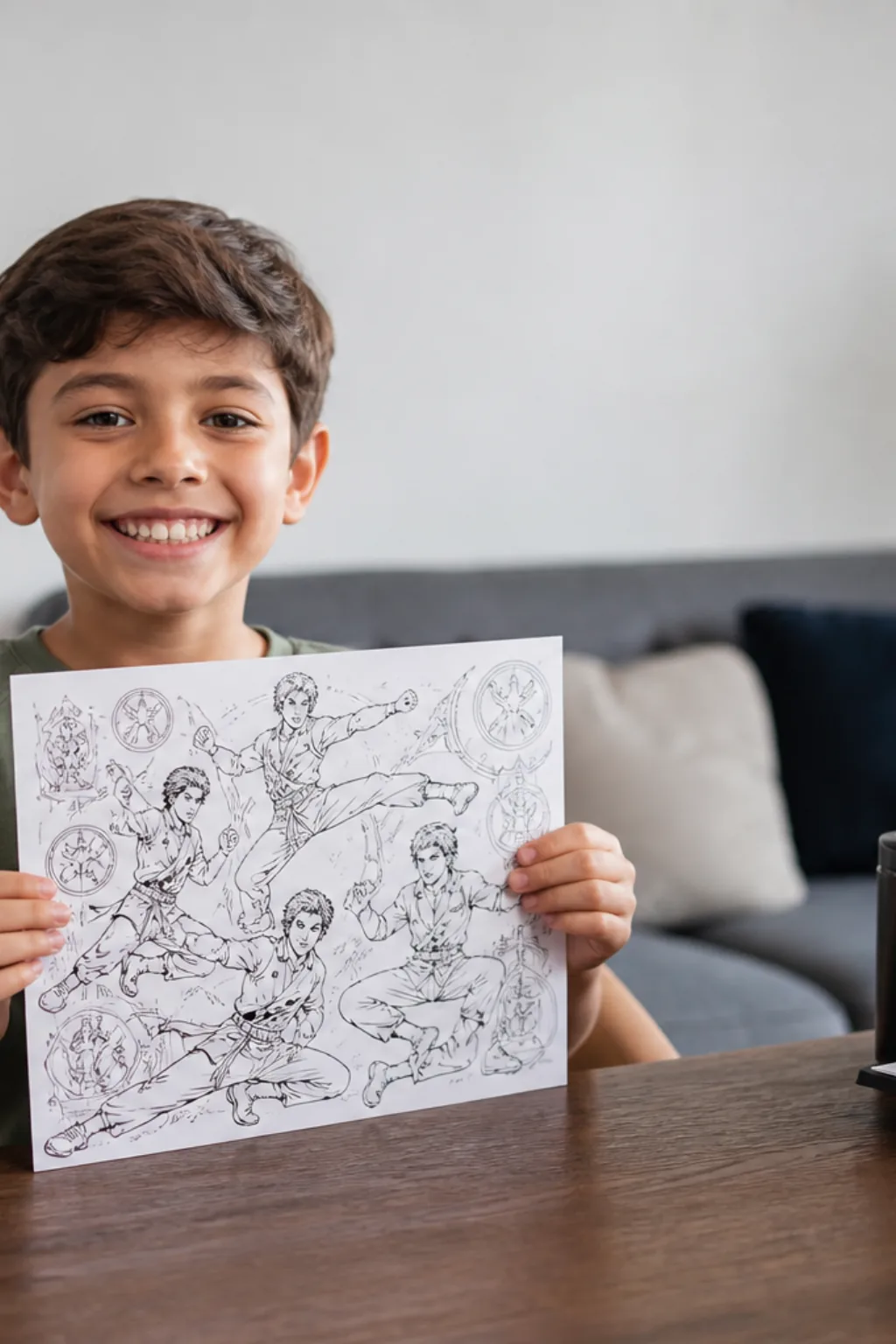 desenhos das Aventuras de Jackie Chan para colorir - 1