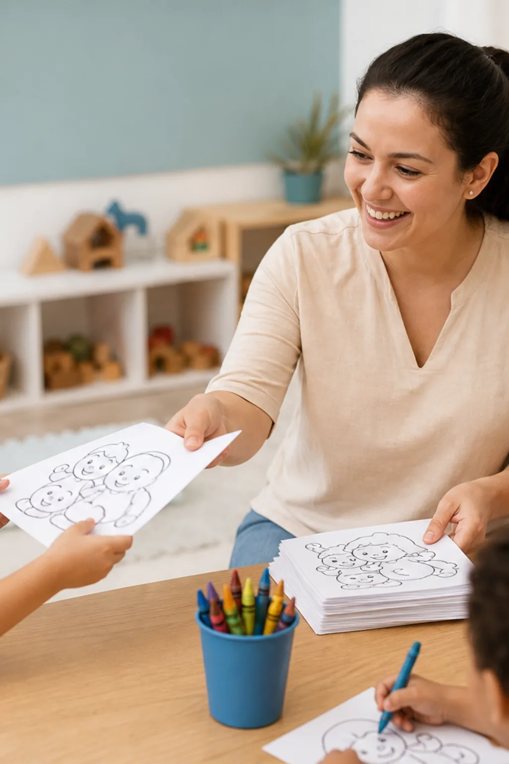 desenhos do Barbapapa para colorir — exemplo criado na Desenhos pra Colorir