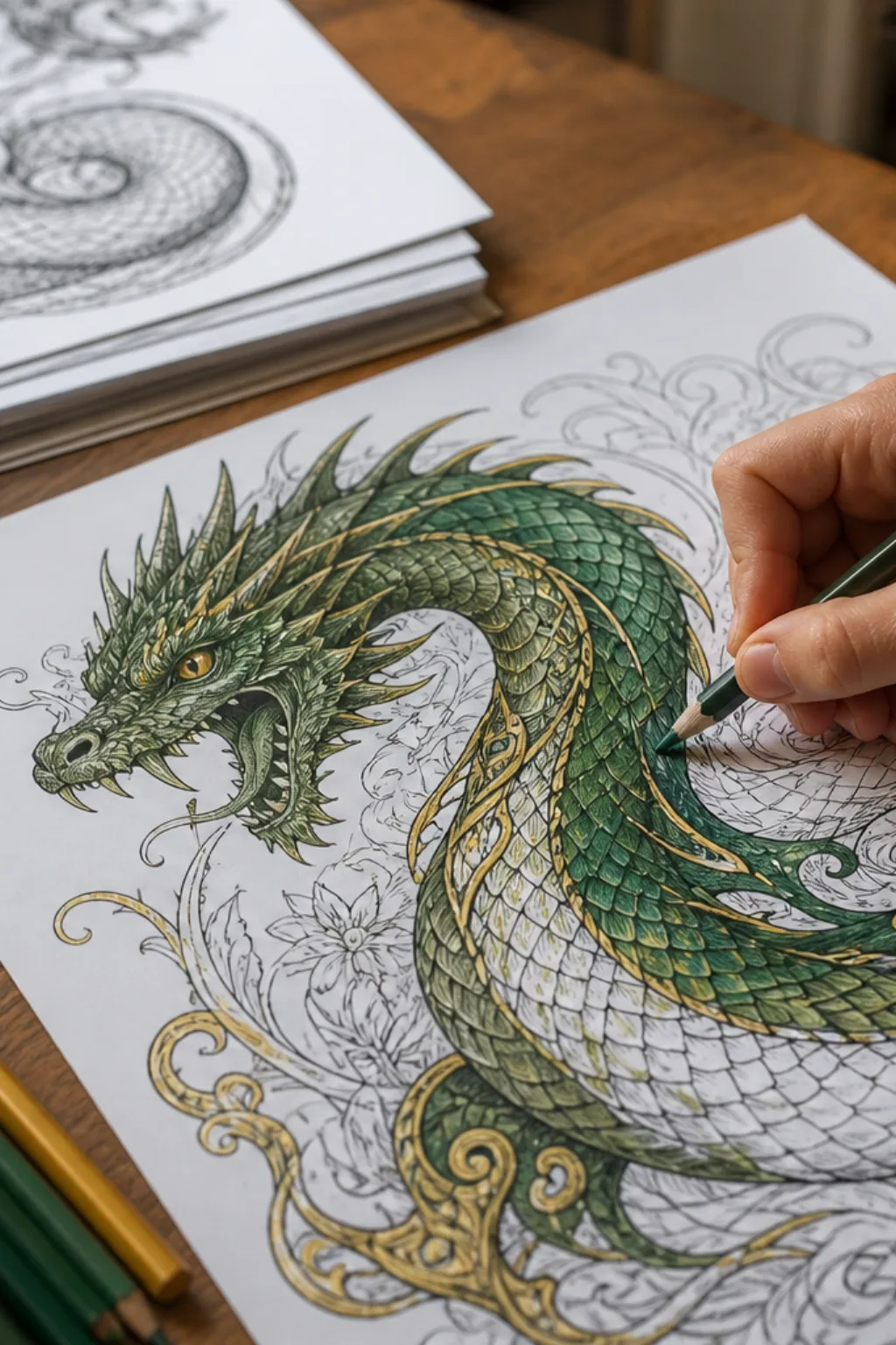 desenhos de basilisco para colorir - 2