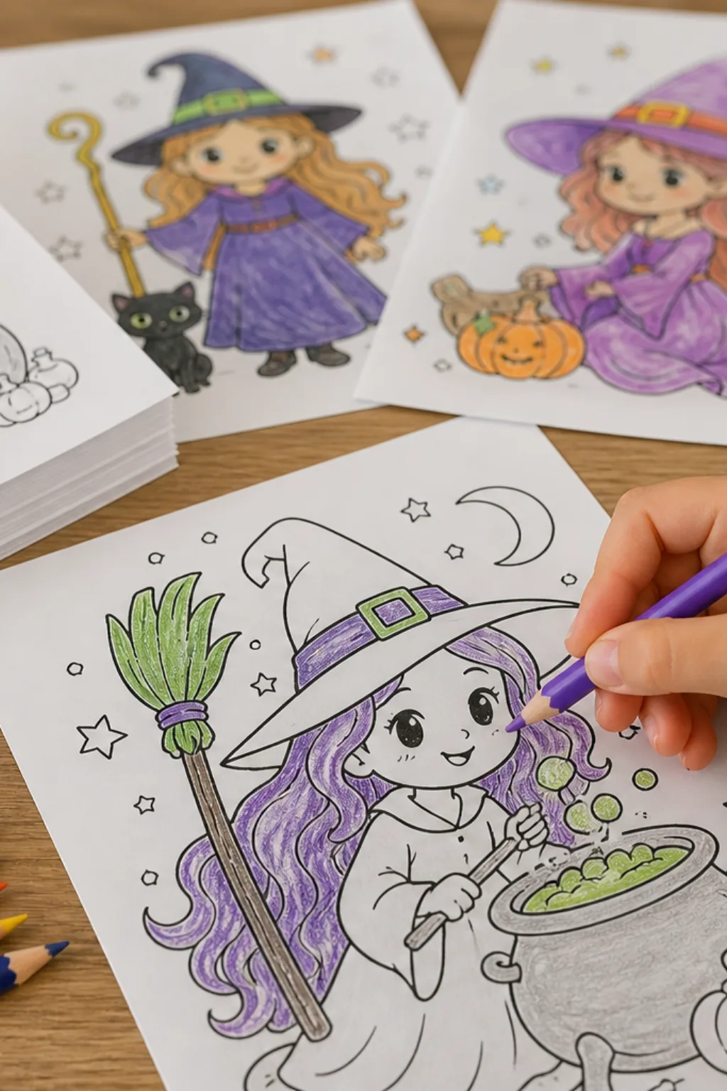 desenhos de bruxa para colorir - 2