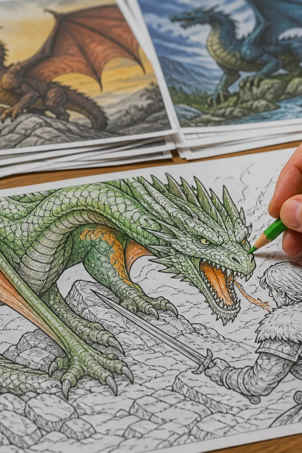 desenhos de Caçadores de Dragões para colorir - 2