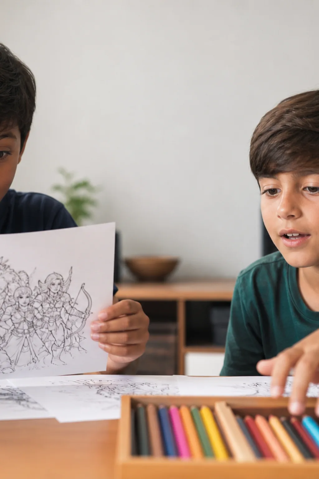 desenhos de caçadores de trolls para colorir - 1