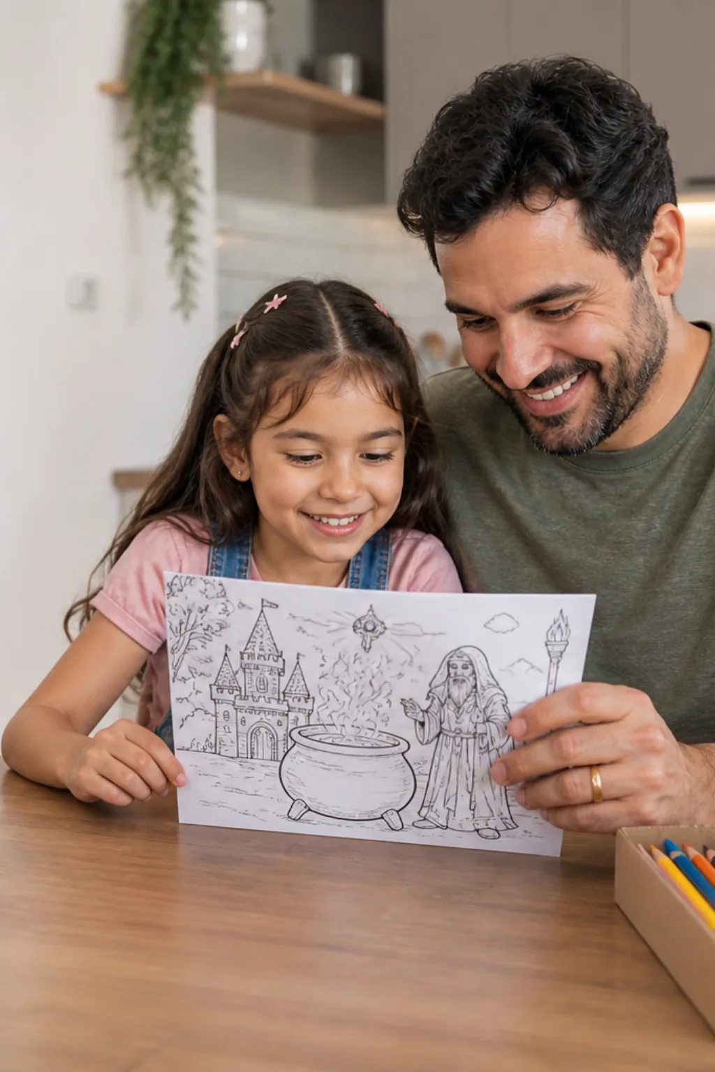 desenhos do filme O Caldeirão Mágico para colorir — exemplo criado na Desenhos pra Colorir