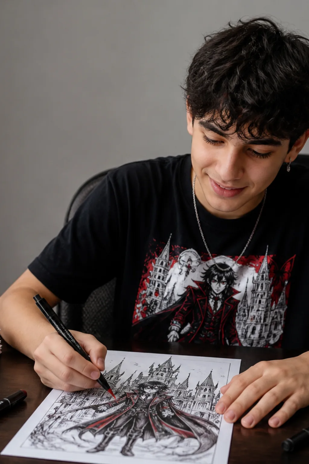 desenhos de Castlevania para colorir — exemplo criado na Desenhos pra Colorir