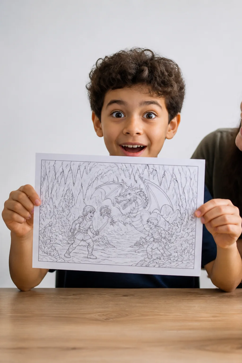 desenhos da caverna do dragão para colorir - 1