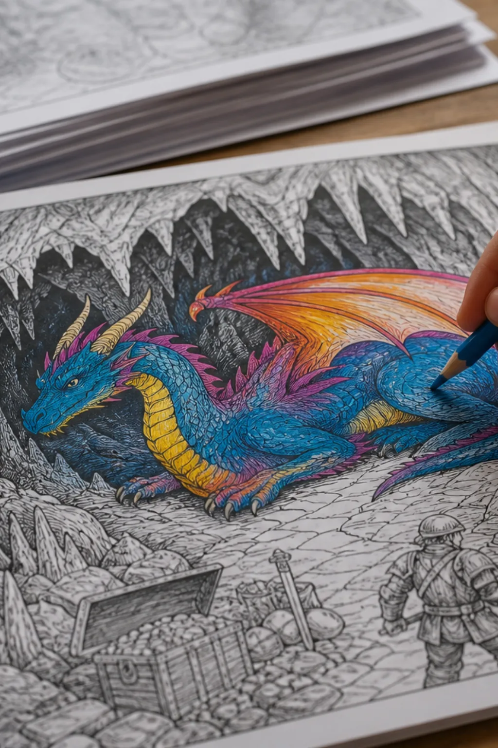 desenhos da caverna do dragão para colorir - 2