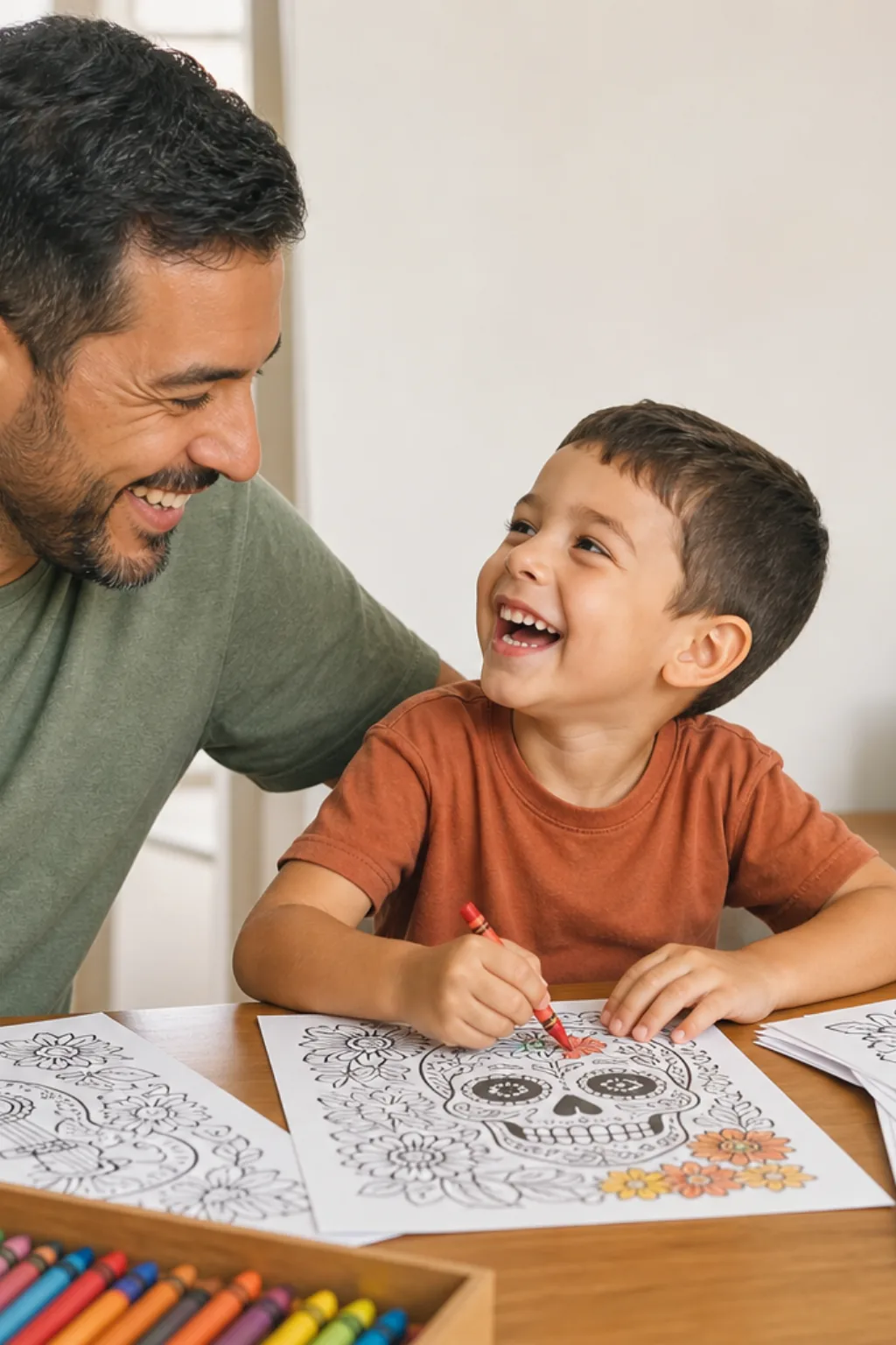 desenhos do filme Coco para colorir — exemplo criado na Desenhos pra Colorir