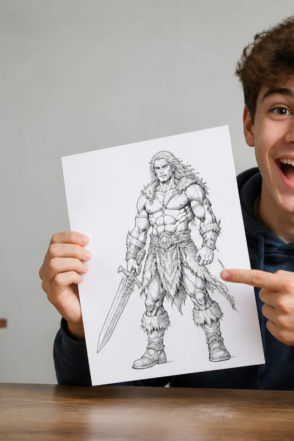 desenhos do Conan, o Bárbaro, para colorir - 1