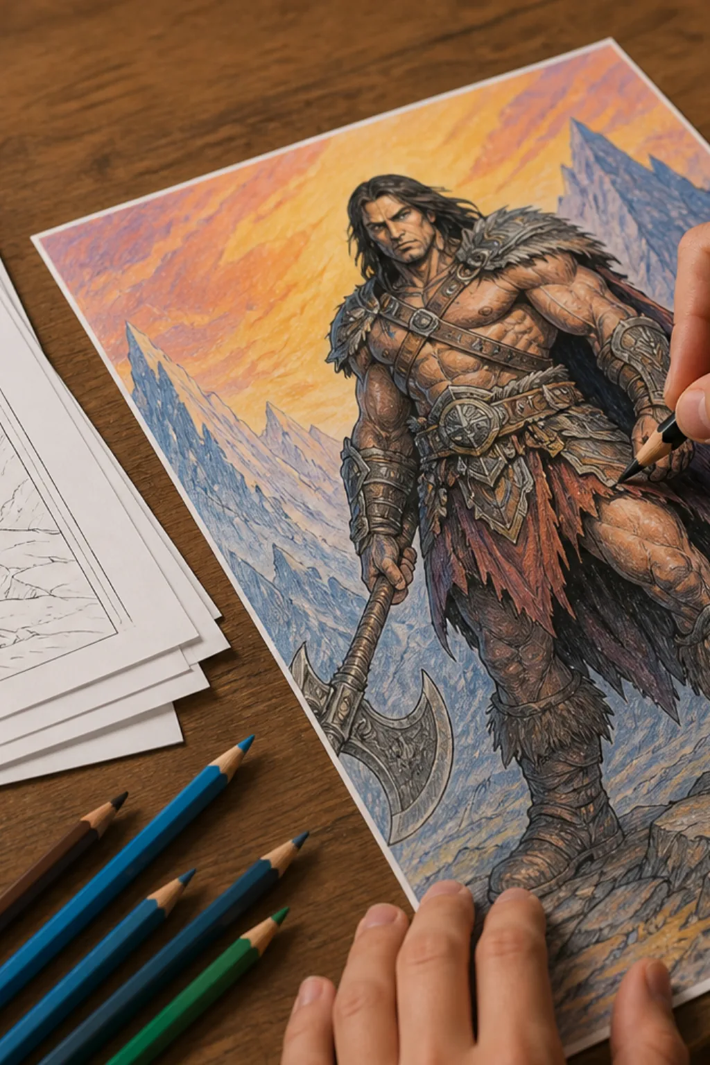 desenhos do Conan, o Bárbaro, para colorir - 2