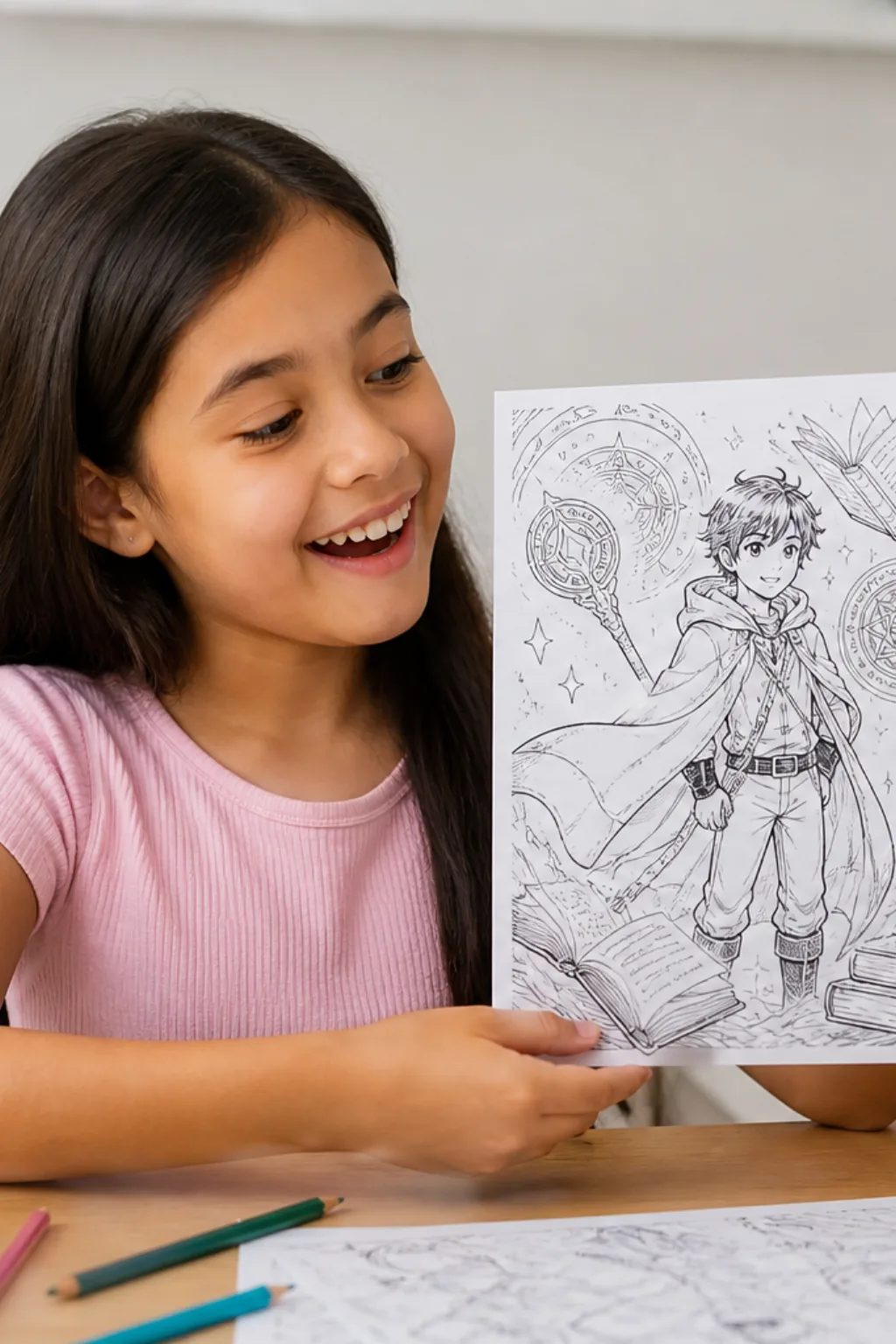 desenhos de Daniel, o Caçador de Magia, para colorir - 1