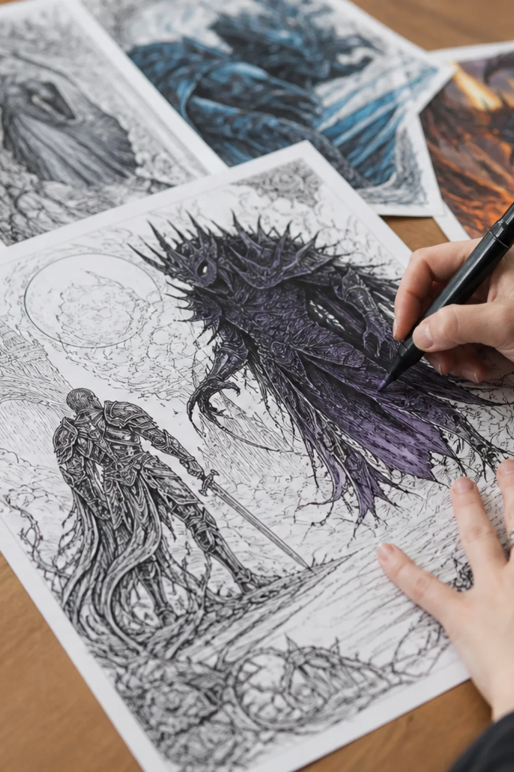 desenhos de Dark Souls para colorir - 2