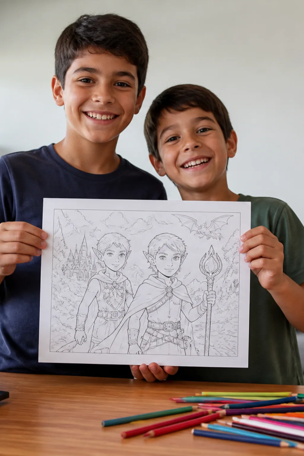desenhos do filme Dois Irmãos: Uma Jornada Fantástica para colorir - 1
