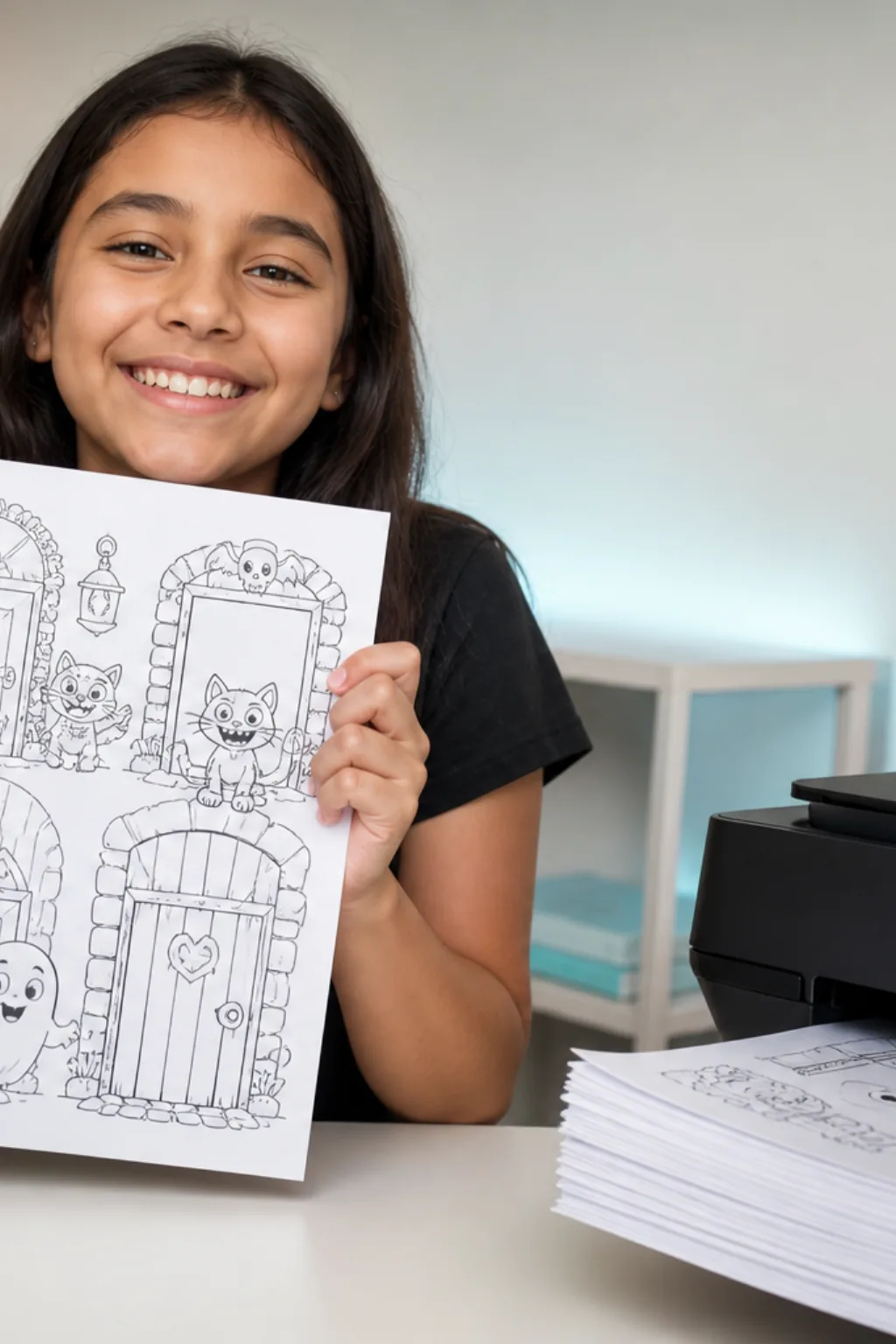 desenhos de Doors para colorir — exemplo criado na Desenhos pra Colorir