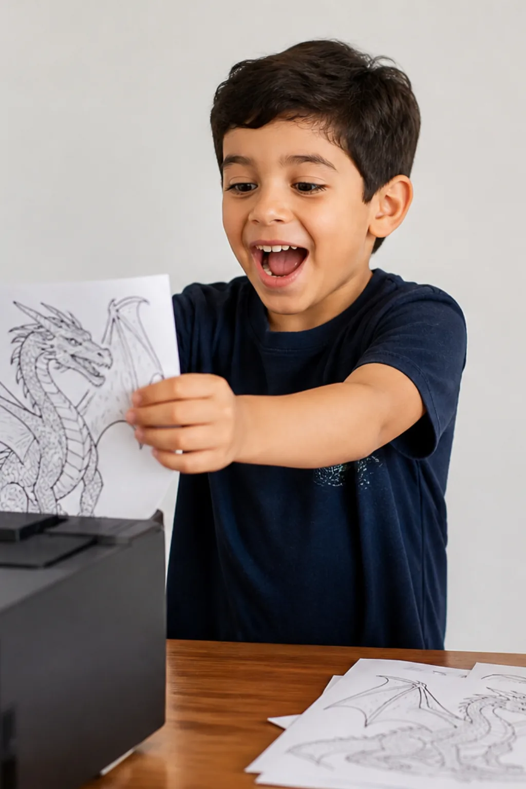 desenhos de dragão para colorir - 1