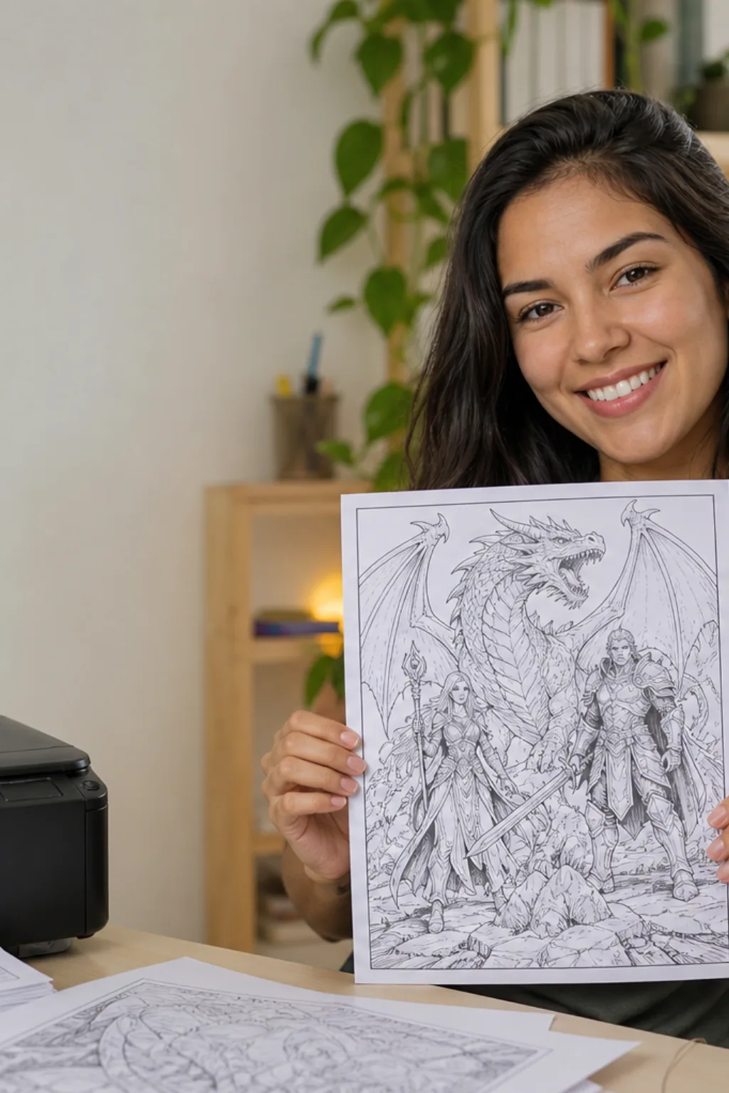 desenhos de Dragon Age para colorir - 1