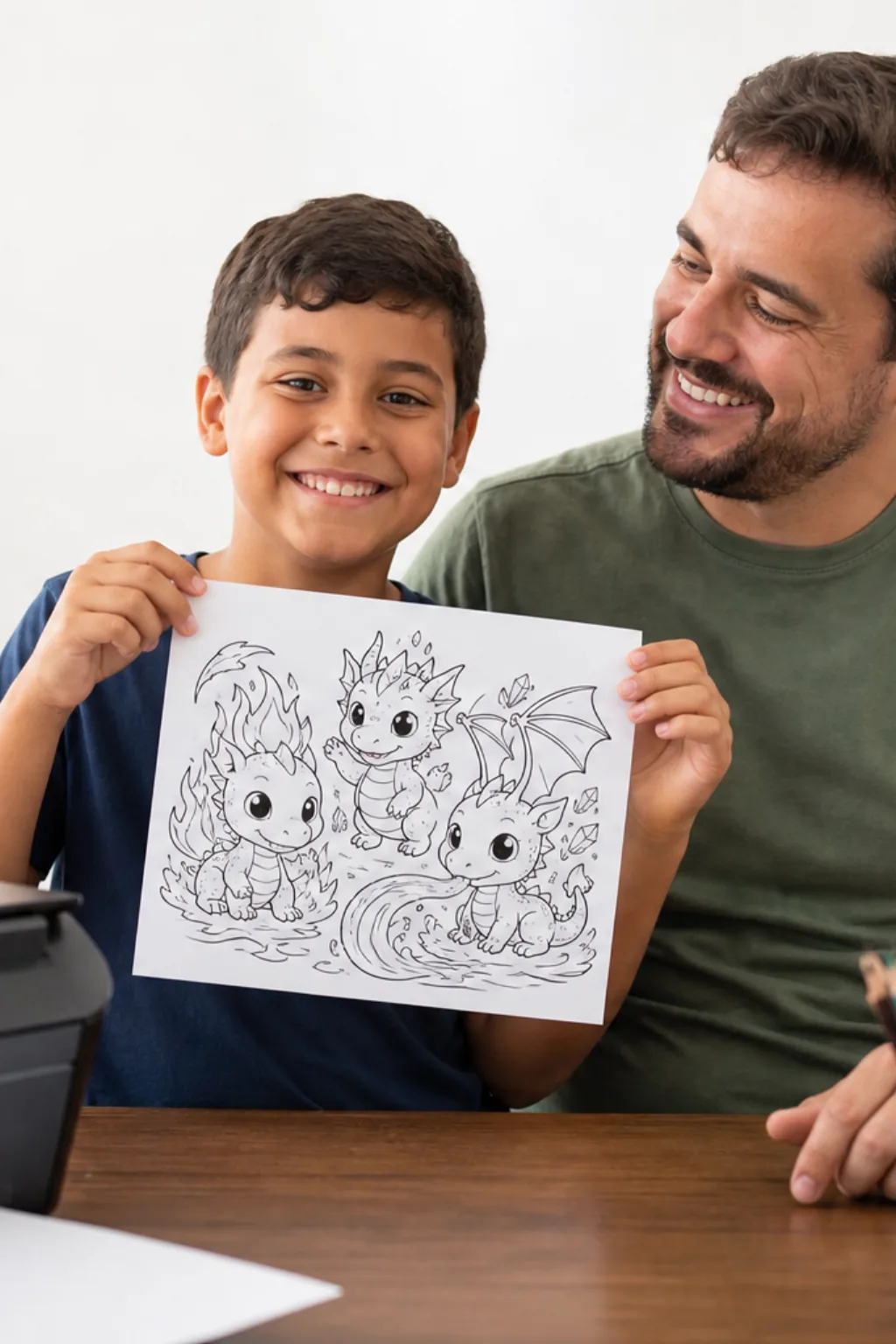 desenhos de Dragon City para colorir — exemplo criado na Desenhos pra Colorir