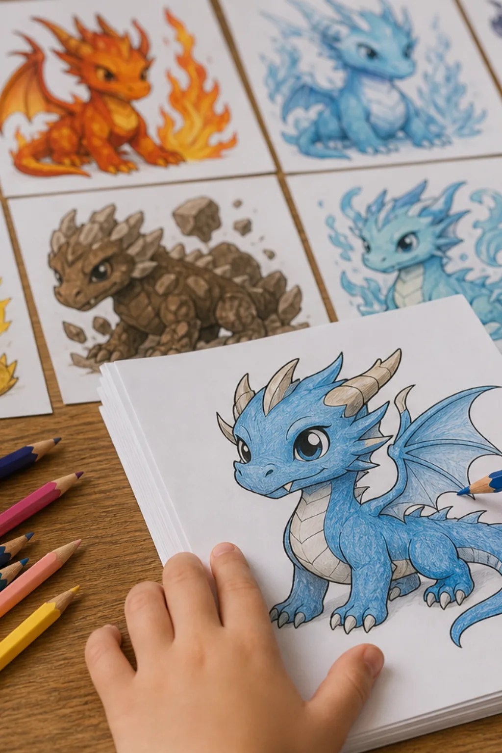 desenhos de Dragon City para colorir - 2