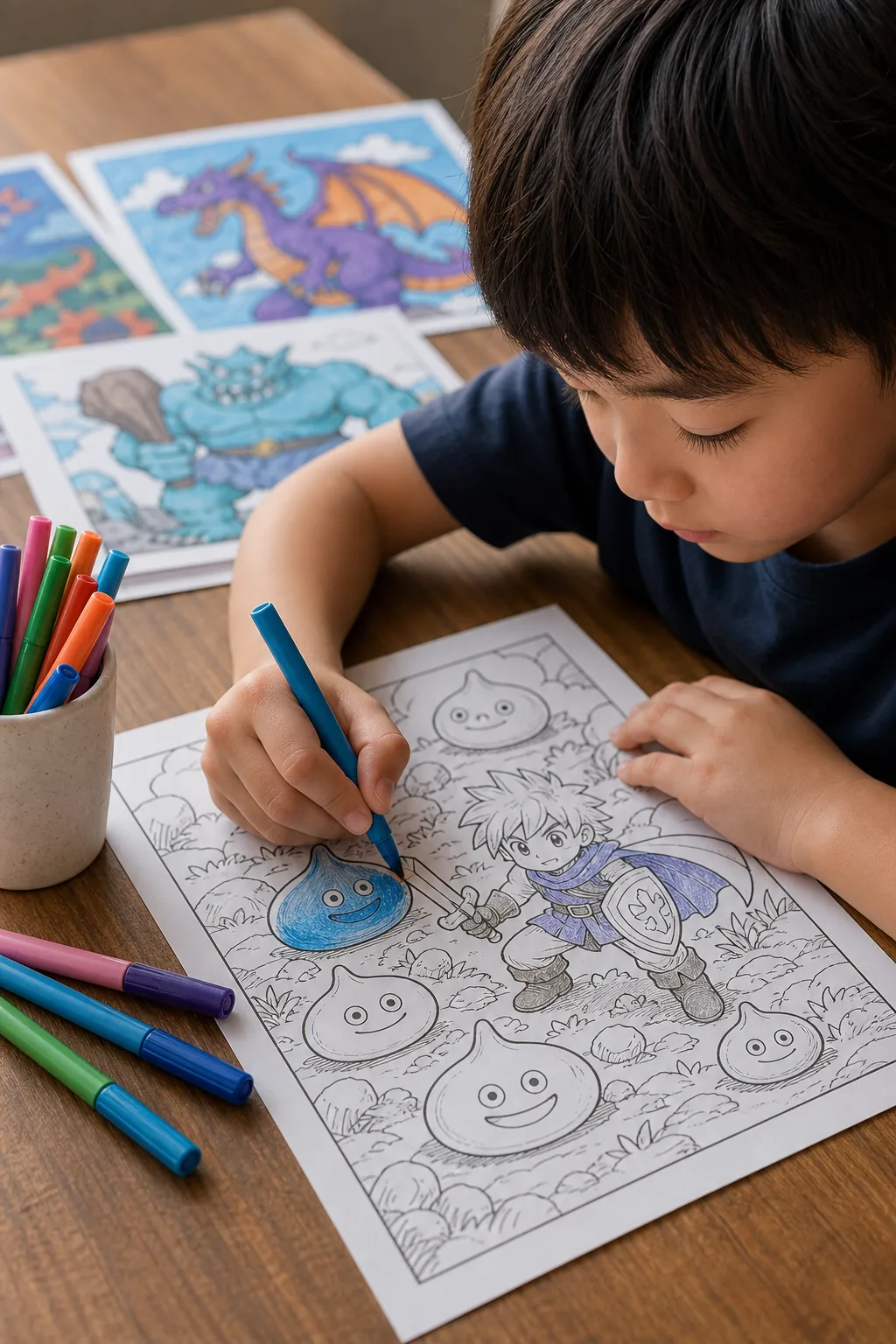 desenhos de Dragon Quest para colorir - 2