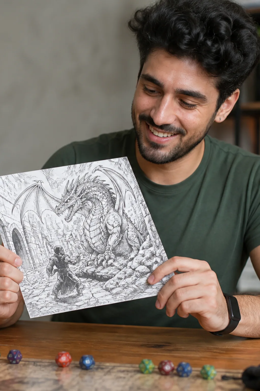 desenhos de Dungeons & Dragons para colorir - 1