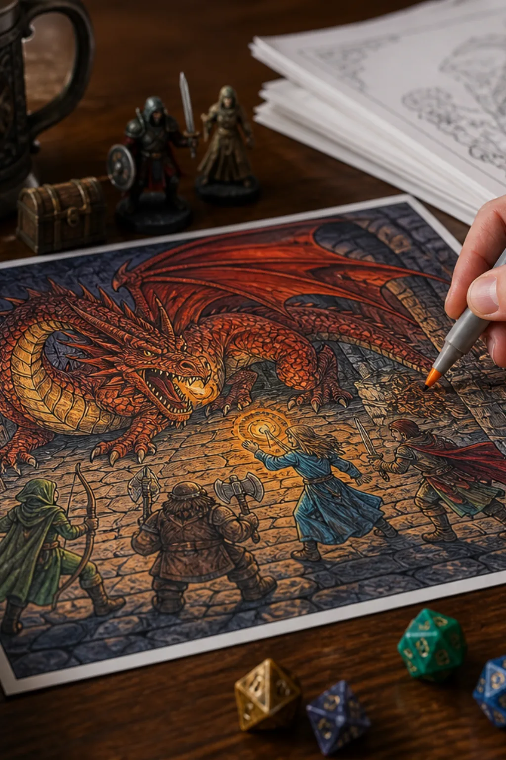 desenhos de Dungeons & Dragons para colorir - 2