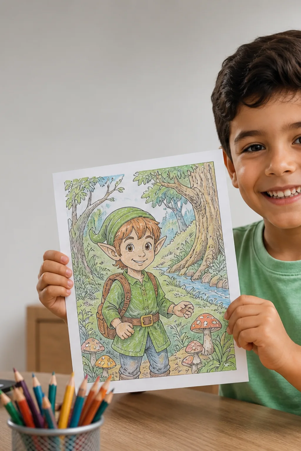 desenhos de elfo para colorir - 1