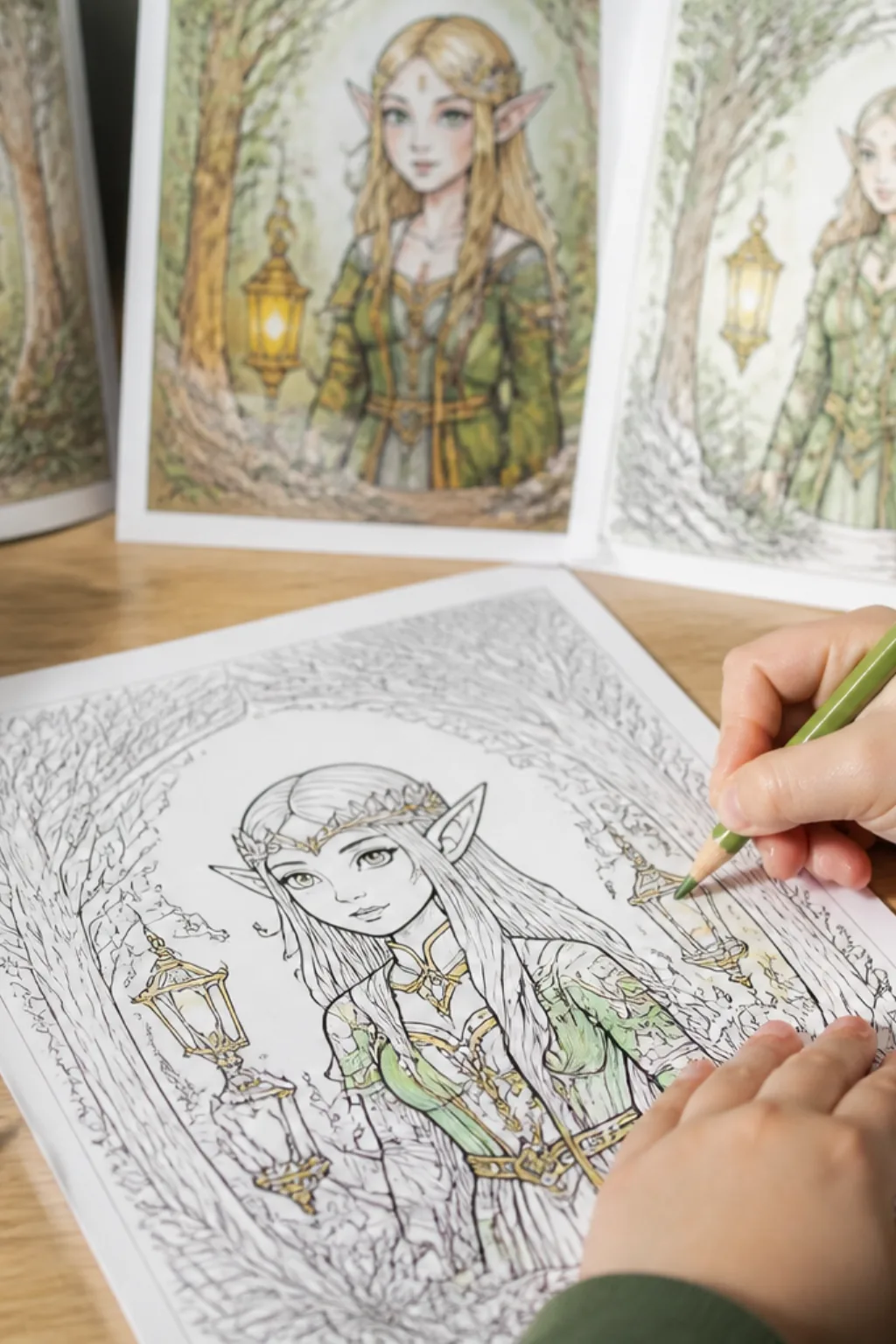 desenhos de elfo para colorir - 2