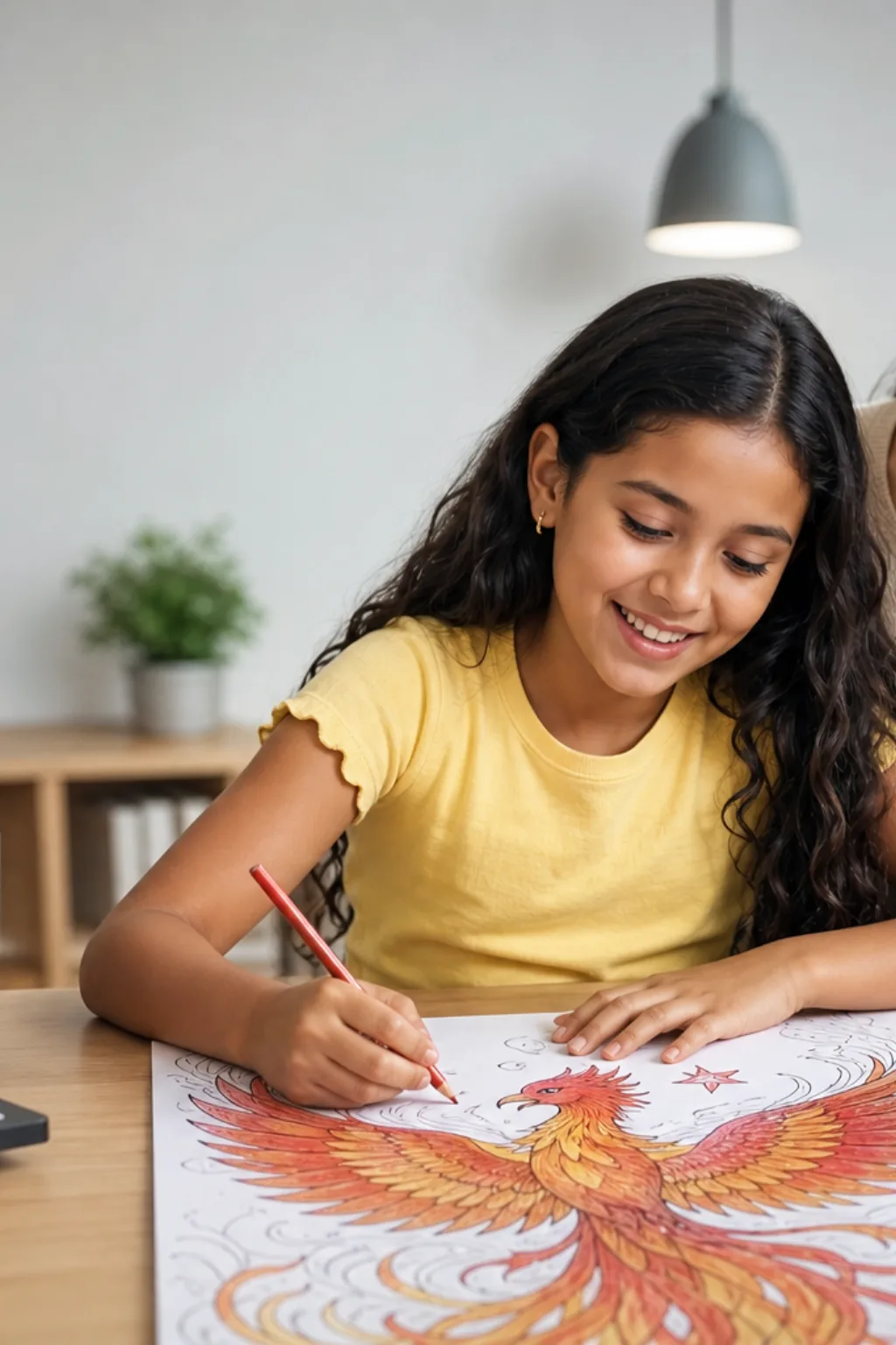 desenhos de fênix para colorir - 1
