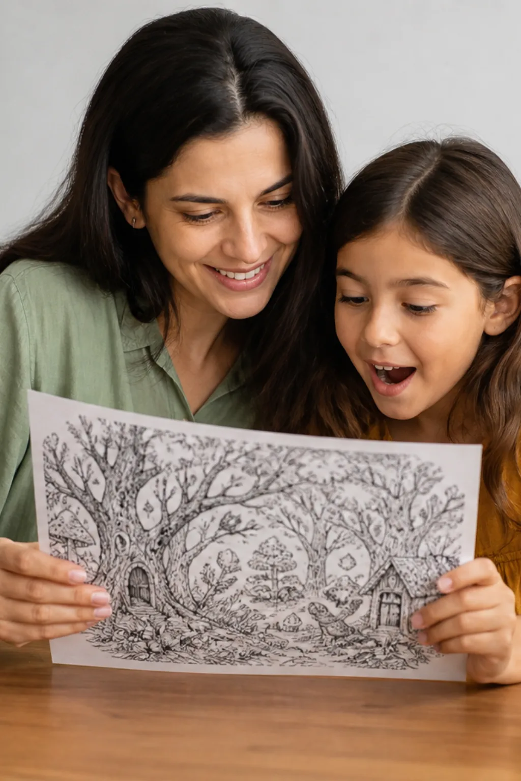 desenhos de floresta encantada para colorir - 1