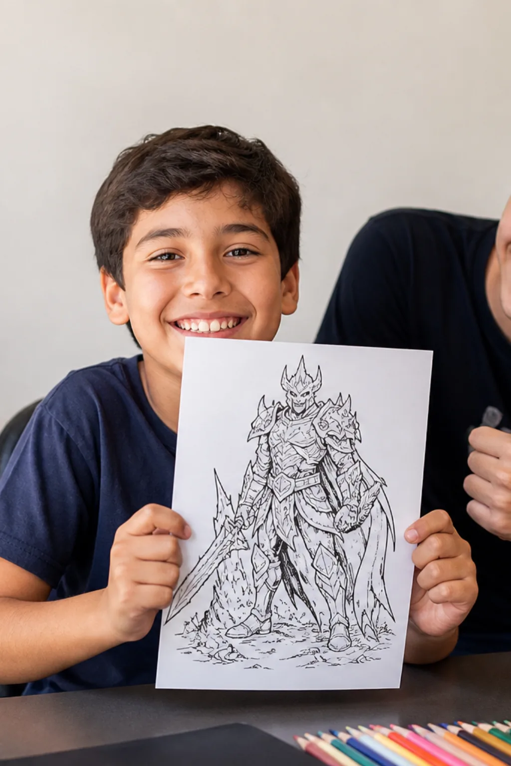 desenhos do Ganondorf para colorir — exemplo criado na Desenhos pra Colorir