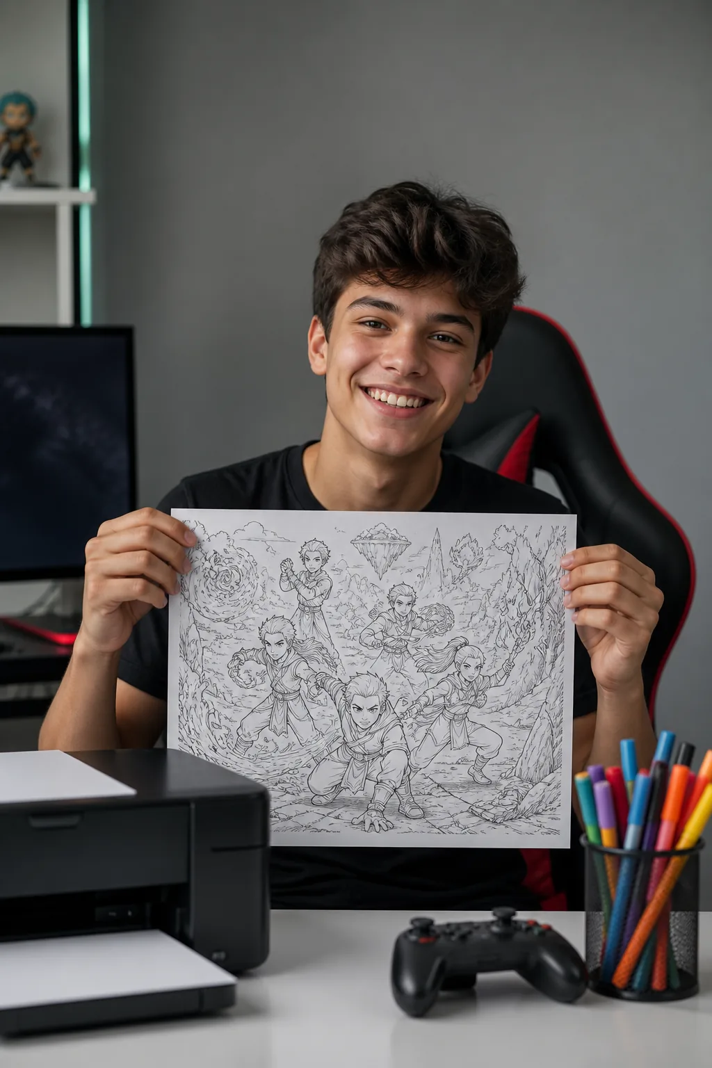 desenhos de Genshin Impact para colorir - 1
